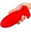 Plug silicone Saurus Egg XXL 18.5 x 8.3cm Rouge