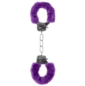 Menottes Pleasure Furry Violet- Menottes en stock sur Fun et plaisirs