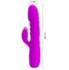 Vibro Rabbit à poussée Melanie Pretty Love 21cm Violet