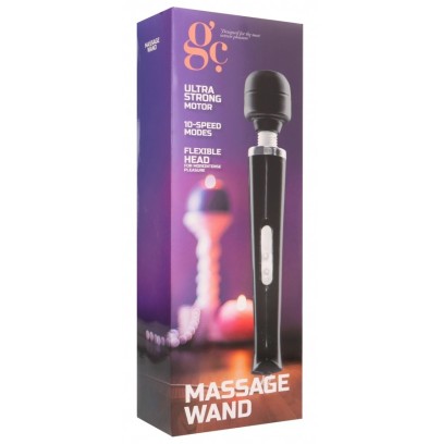 Stimulateur Mega Wand 32cm - Tête 6cm Noir