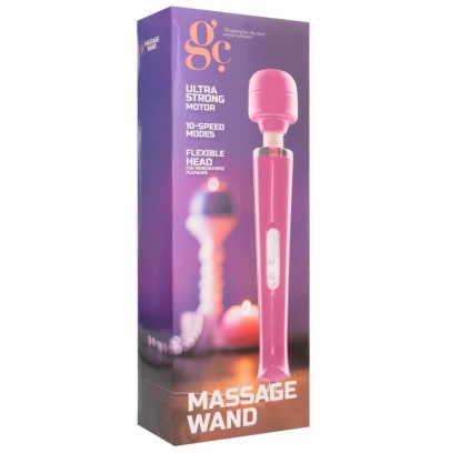 Stimulateur Mega Wand 32cm - Tête 6cm Rose