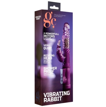 Vibro rabbit rotatif Vibe Coin 23cm Violet