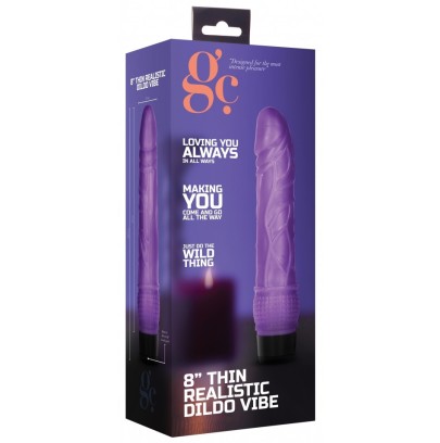 Gode vibrant Dildo Vibe Thin 18 x 4.2cm Violet