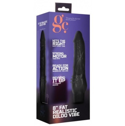 Gode vibrant Dildo Vibe Fat 17 x 5cm Noir