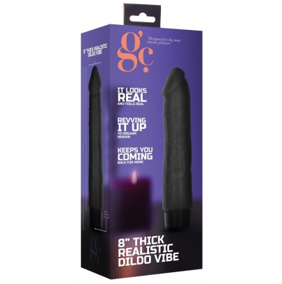 Gode vibrant Dildo Vibe Thick 17 x 4.2cm Noir