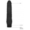 Gode vibrant Dildo Vibe Thin 18 x 4.2cm Noir