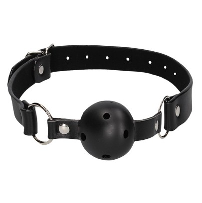 Bâillon Boule gag Strap Noir- Baillons BDSM en stock sur Fun et plaisirs