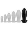 Plug silicone Saurus Egg XXXL 19 x 9.3cm Noir