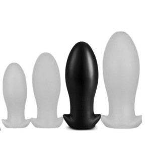 Plug Drakar Egg 14 x 6.3cm Noir- Plugs M/L - Largeur + de 3 cm en stock sur Fun et plaisirs