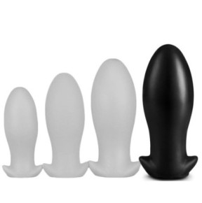 Plug Drakar Egg XL 16.5 x 7.3cm Noir- Plugs XL - Largeur + de 6cm en stock sur Fun et plaisirs