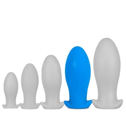 Plug silicone Saurus Egg XL 16.5 x 7.3cm Bleu- Plugs Silicone en stock sur Fun et plaisirs