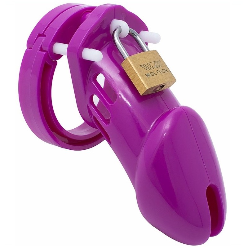 Cage de chasteté Silicone Bran 9 x 3cm Violette