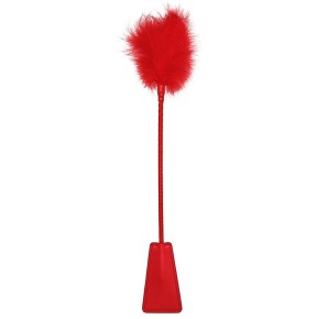 Cravache et Plumeau Ouch 43cm Rouge- Fouets