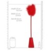 Cravache et Plumeau Ouch 43cm Rouge