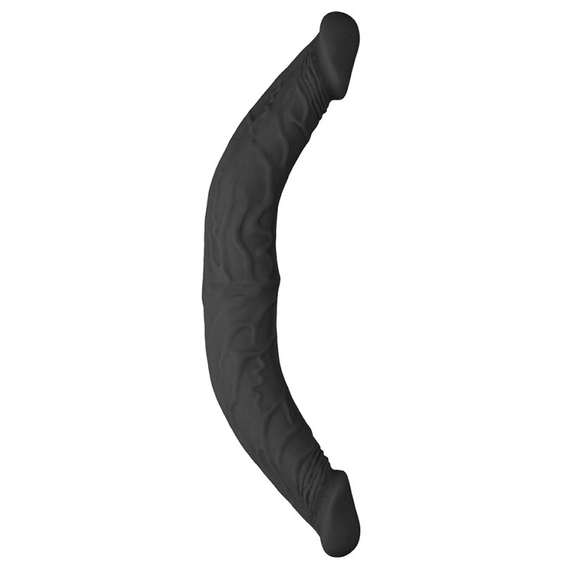 Double gode Realrock 36 x 4.4cm Noir