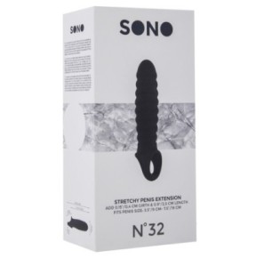 Gaine de pénis Ribby Penis Sono N°32 - 11 x 3cm Noire