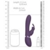 Vibro Rabbit gonflable Taka 22 x 6cm Violet