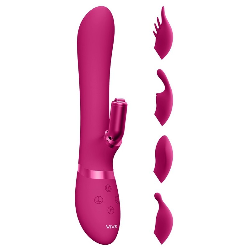 Vibro Rabbit Chou 23 x 3.5cm Rose