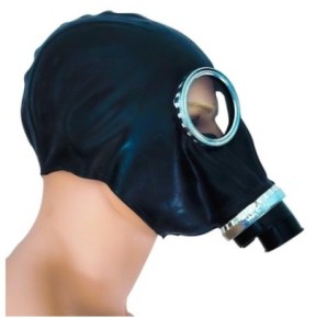 Masque à gaz Full Rubber- Cagoules & Masques en stock sur Fun et plaisirs