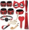 Coffret SM Bondage 8 Pièces Rouge-Noir