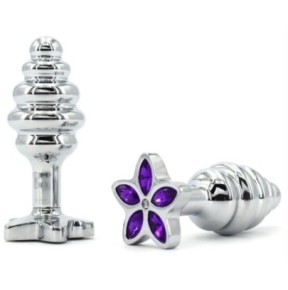 Plug bijou Star 6.5 x 2.8cm Violet- Bijoux Anal en stock sur Fun et plaisirs