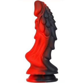 Gode Dragon Zomay 18 x 6cm Noir-Rouge