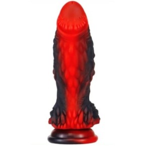 Gode Dragon Yong 15 x 5.5cm Noir-Rouge