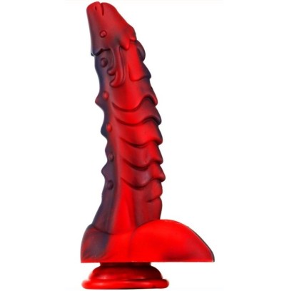 Gode Dragon Sarkan 19 x 4.5cm Noir-Rouge- Godes insolites en stock sur Fun et plaisirs