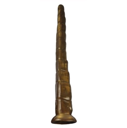 Gode long Monster RattleSnake 45 x 5.5cm Doré- Gros Gode - Longueur + de 40cm en stock sur Fun et plaisirs