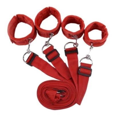 Kit Bondage pour Lit Rouge- Bondage & Attaches en stock sur Fun et plaisirs