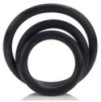 Lot de 3 Cockrings souples Rubber Rings Noir