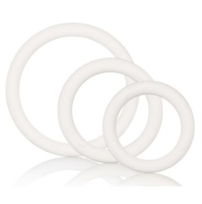 Lot de 3 cockrings souples Blanc- Cockrings Flexibles en stock sur Fun et plaisirs