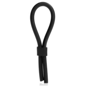 Anneau pénien Stud Lasso Noir- Cockrings Flexibles en stock sur Fun et plaisirs