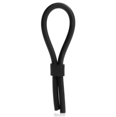 Anneau pénien Stud Lasso Noir- Cockrings Flexibles en stock sur Fun et plaisirs