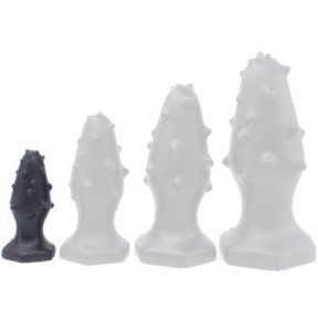 Plug silicone Monster Spike S 8 x 3.5cm Noir- PLUG ANAL SILICONE en stock sur Fun et plaisirs