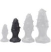 Plug silicone Monster Spike M 12 x 4.5cm Noir