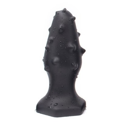 Plug silicone Monster Spike M 12 x 4.5cm Noir