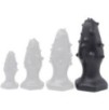 Plug silicone Monster Spike XL 16 x 6.5cm Noir