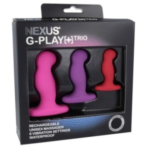 Lot de 3 Plugs vibrants G-Play Nexus