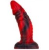 Gode monster Squax 18 x 5.5cm Noir-Rouge