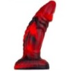 Gode monster Squax 18 x 5.5cm Noir-Rouge