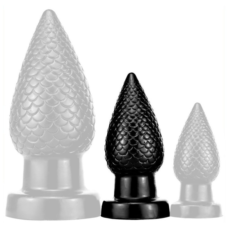 Plug PineCock M 10 x 4.5cm Noir