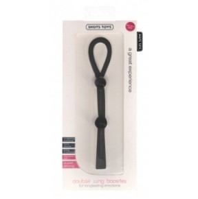 Cockring en silicone Double Ring Booster 20cm