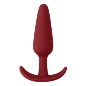 Plug en silicone Slim Butt 7.5 x 2cm Rouge- PLUG ANAL SILICONE en stock sur Fun et plaisirs