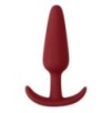 Plug en silicone Slim Butt 7.5 x 2cm Rouge