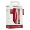 Plug en silicone Slim Butt 7.5 x 2cm Rouge