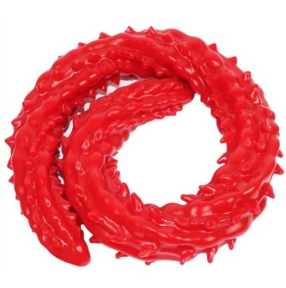 Gode long Barded 60 x 4cm Rouge- Gros Gode - Longueur + de 40cm en stock sur Fun et plaisirs