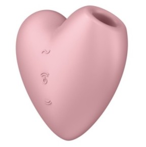 Stimulateur de clitoris Cutie Heart Satisfyer- Stimulateurs à Aspiration en stock sur Fun et plaisirs