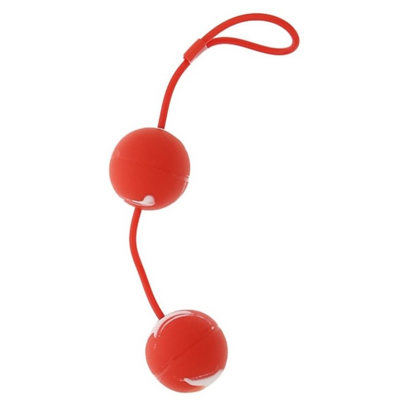 Boules de geisha Duo Balls 11 x 3.3cm Rouges