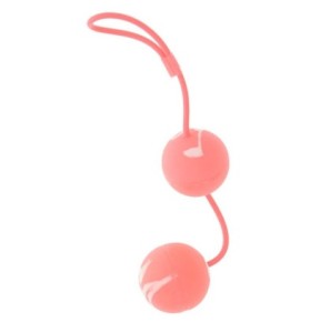 Boules de geisha Duo Balls 11 x 3.3cm Roses- Boules de Geisha en stock sur Fun et plaisirs